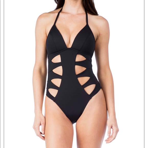 Kenneth Cole Other - Kenneth Cole Sexy Solid Push Up Cut Out  Swimsuit